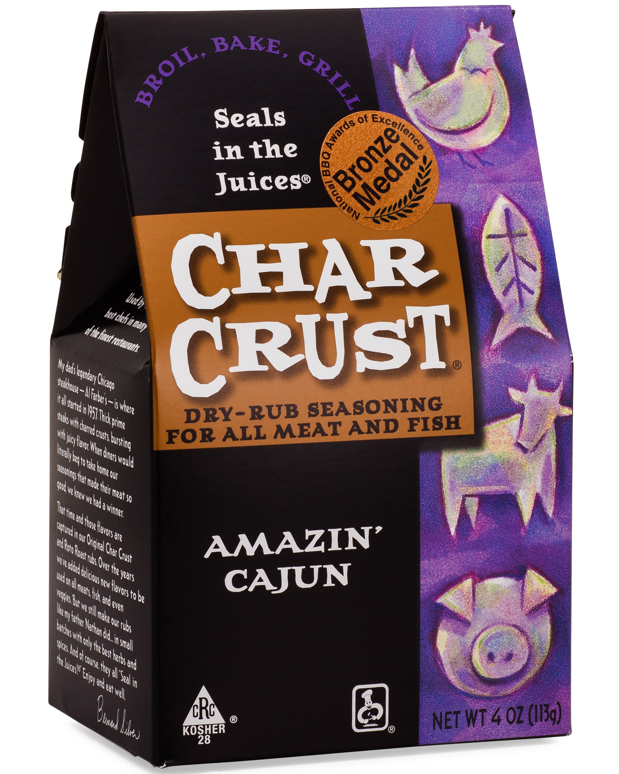 Amazin' Cajun 4oz Char Crust® DryRub Seasonings