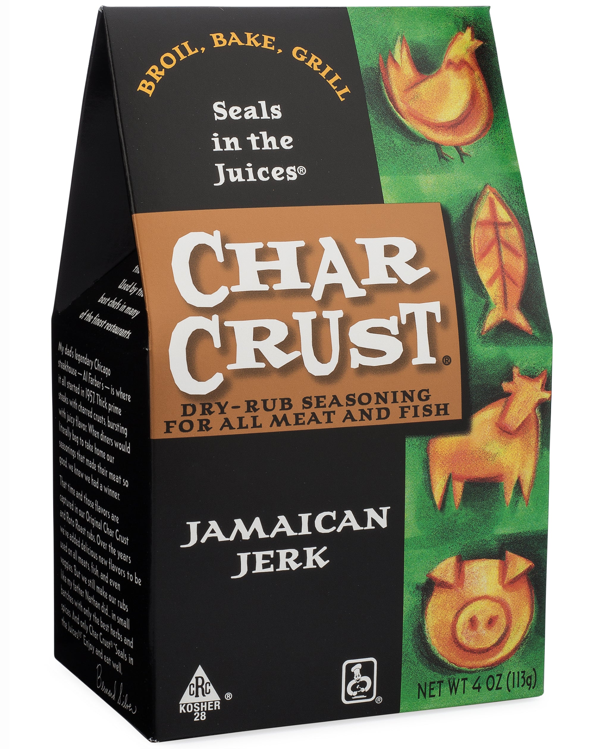 Jamaican Jerk 4oz Char Crust Dry Rub Seasonings