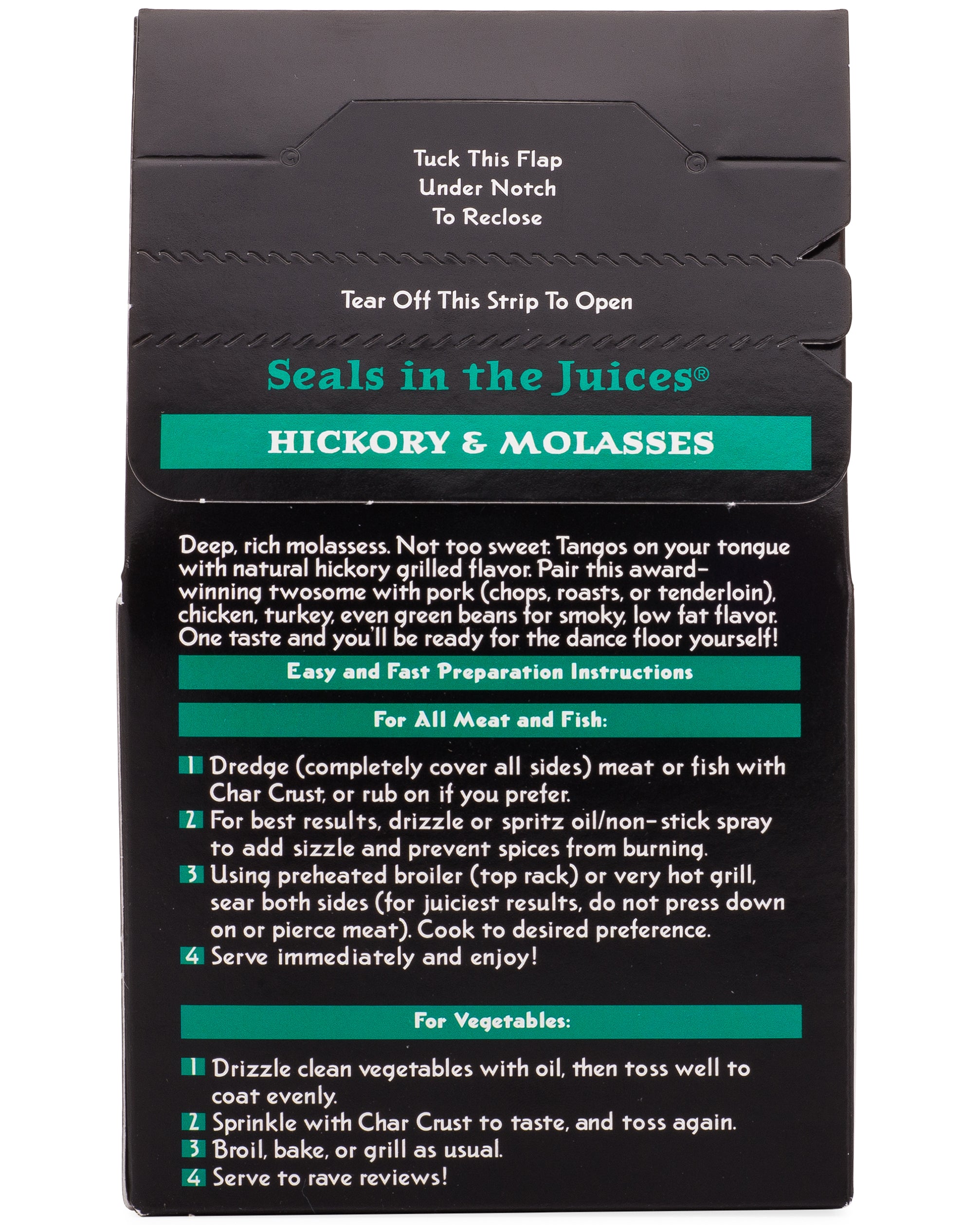 Hickory Molasses 4oz Char Crust Dry Rub Seasonings